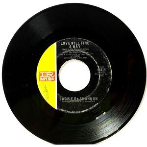 Jackie DeShannon 45 Love Will Find A Way / I Let Go Completely on Imperial VG